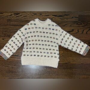 NWOT Girls Zara Pom Sweater